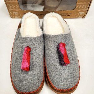 [TOMS] Women's Slipper, Drizzle Grey Wool/Tassels, size 9 - New
